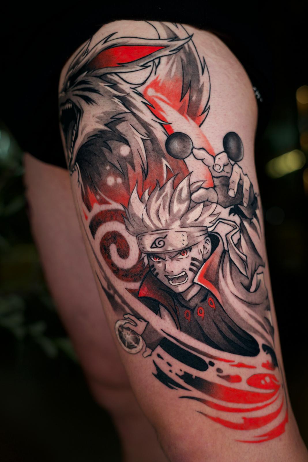 Tattoo anime totalmente cicatrizado — XESCO Murcia