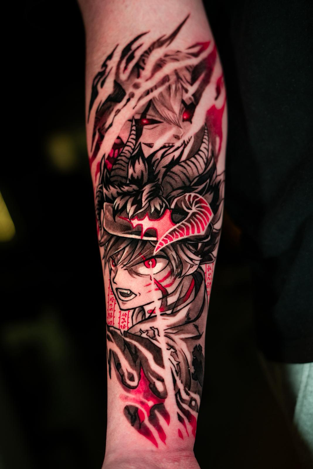 Tatuaje anime estilo oriental Murcia