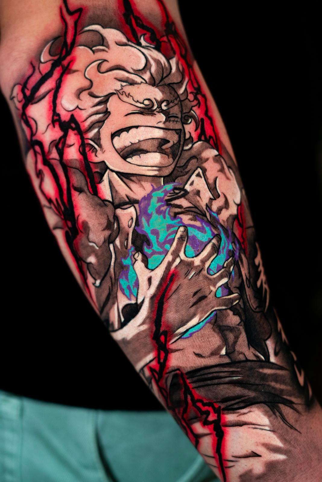 Tatuaje anime estilo manga Murcia